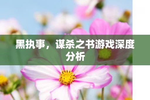 谋杀之书游戏深度分析图片