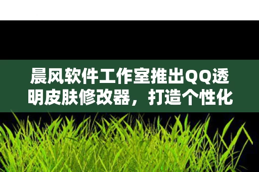 晨风软件工作室推出QQ透明皮肤修改器图片