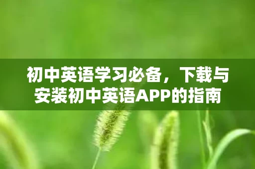 下载与安装初中英语APP的指南图片