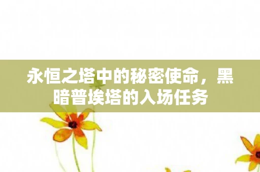 永恒之塔中的秘密使命图片