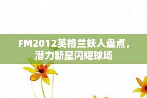 FM2012英格兰妖人盘点图片