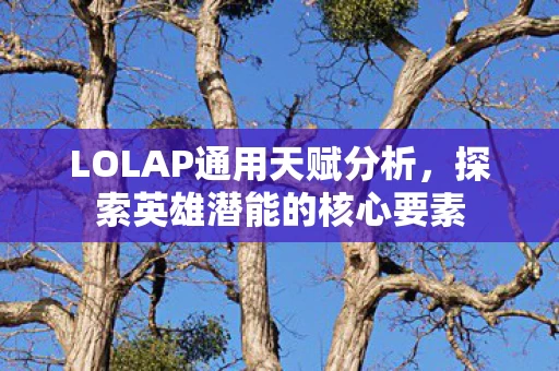 LOLAP通用天赋分析图片