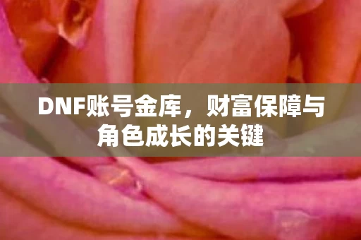 财富保障与角色成长的关键图片