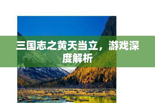 三国志之黄天当立图片