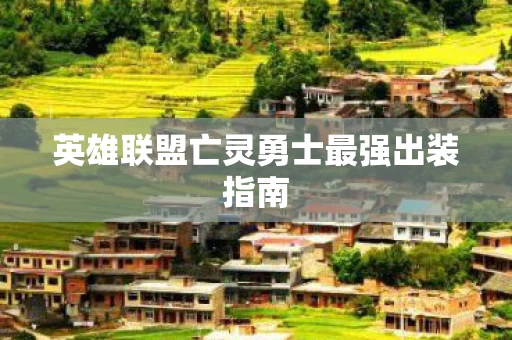 英雄联盟亡灵勇士最强出装指南图片