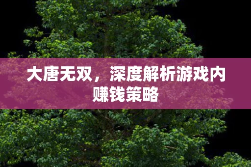 深度解析游戏内赚钱策略图片