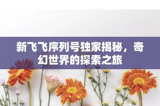 新飞飞序列号独家揭秘图片