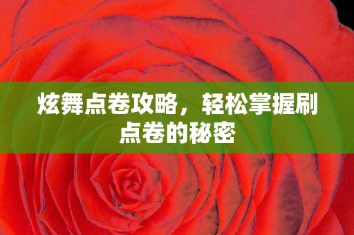 轻松掌握刷点卷的秘密图片