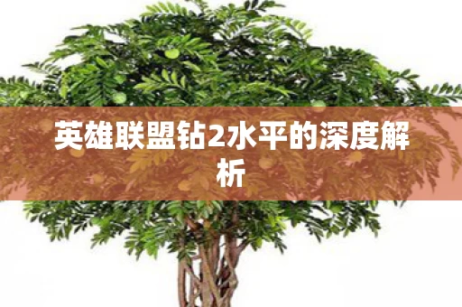 英雄联盟钻2水平的深度解析图片