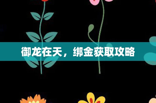 绑金获取攻略图片