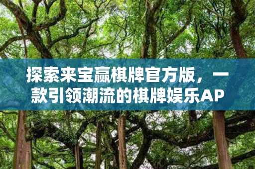 一款引领潮流的棋牌娱乐APP图片