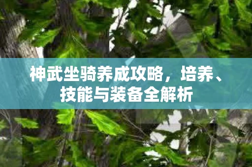 神武坐骑养成攻略图片