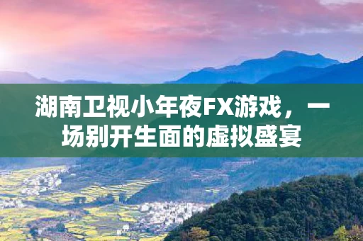 湖南卫视小年夜FX游戏图片