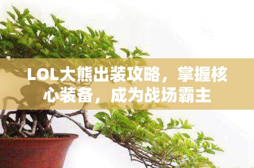 LOL大熊出装攻略图片