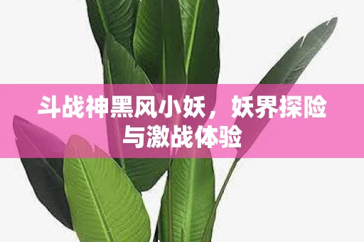 妖界探险与激战体验图片