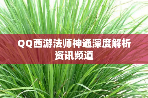 QQ西游法师神通深度解析资讯频道图片