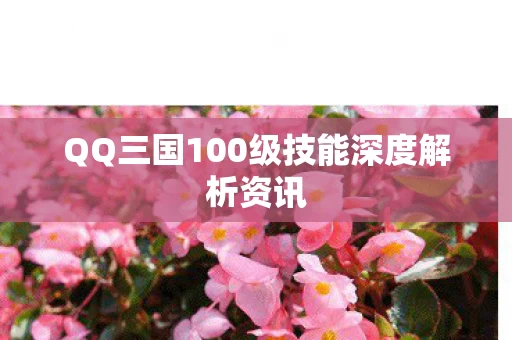 QQ三国100级技能深度解析资讯图片