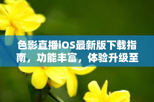 色影直播iOS最新版下载指南图片