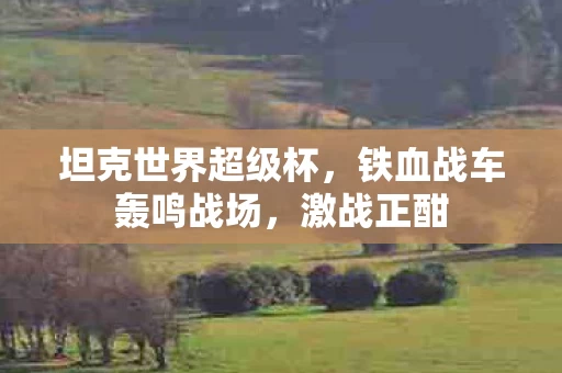 铁血战车轰鸣战场图片