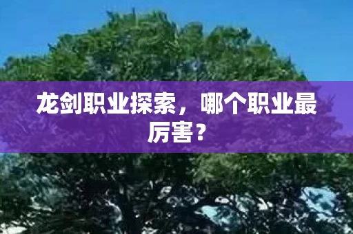 哪个职业最厉害图片