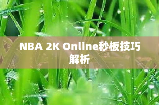 NBA 2K Online秒板技巧解析图片