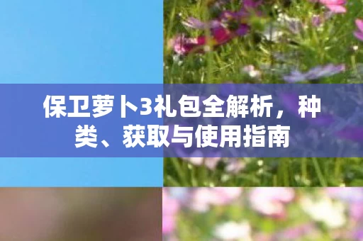 保卫萝卜3礼包全解析图片