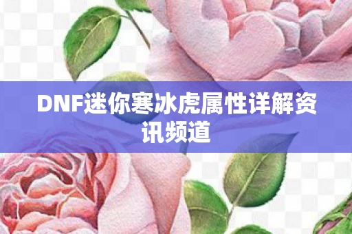 DNF迷你寒冰虎属性详解资讯频道图片