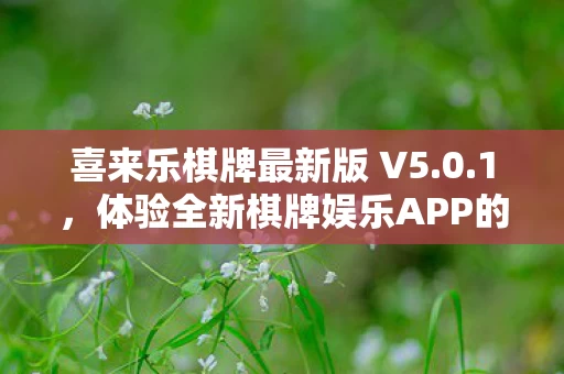 体验全新棋牌娱乐APP的魅力图片