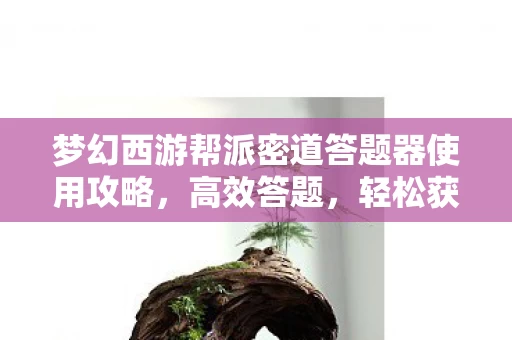 梦幻西游帮派密道答题器使用攻略图片