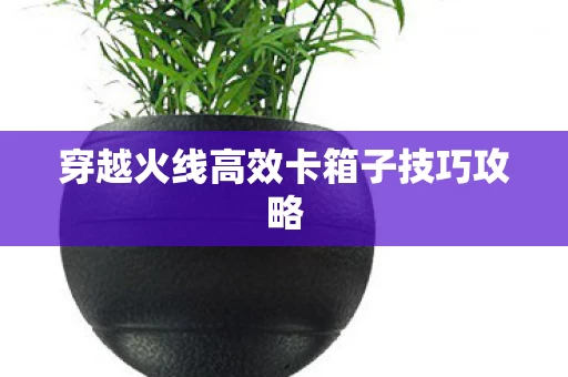 穿越火线高效卡箱子技巧攻略图片