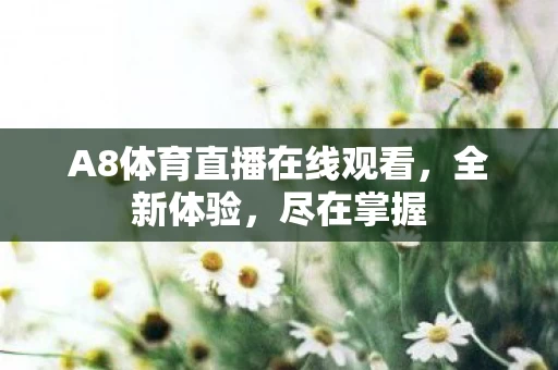 A8体育直播在线观看图片