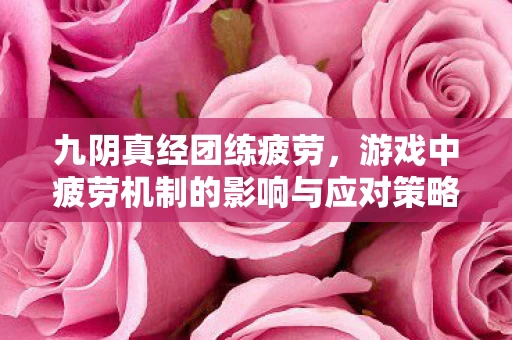 游戏中疲劳机制的影响与应对策略图片