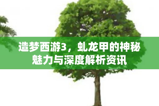 虬龙甲的神秘魅力与深度解析资讯图片