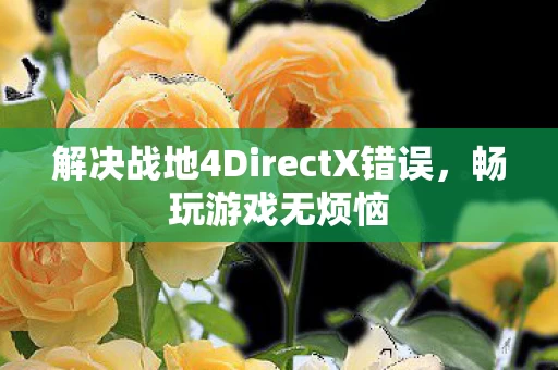解决战地4DirectX错误图片