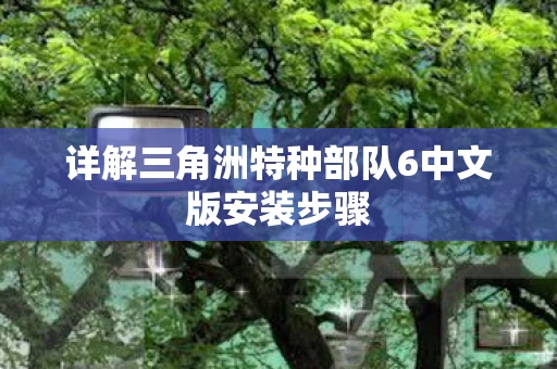 详解三角洲特种部队6中文版安装步骤图片
