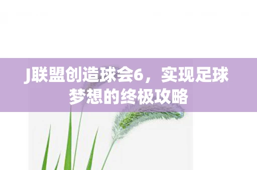 实现足球梦想的终极攻略图片