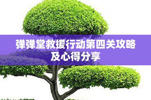 弹弹堂救援行动第四关攻略及心得分享图片