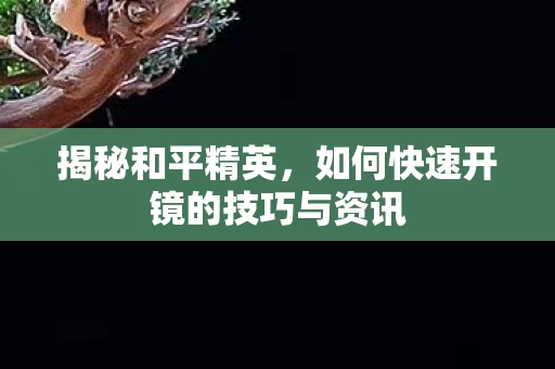 如何快速开镜的技巧与资讯图片