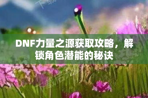 DNF力量之源获取攻略图片