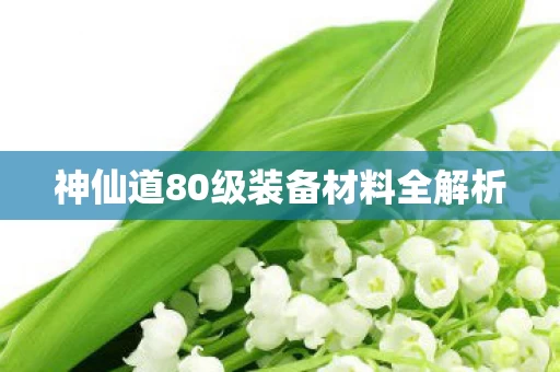 神仙道80级装备材料全解析图片