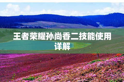 王者荣耀孙尚香二技能使用详解图片