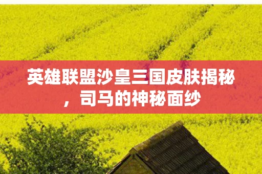 英雄联盟沙皇三国皮肤揭秘图片