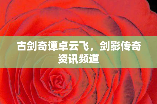 剑影传奇资讯频道图片
