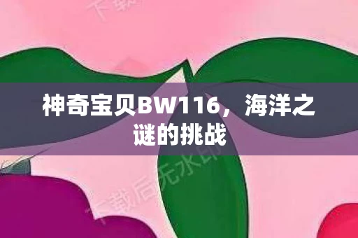 神奇宝贝BW116图片