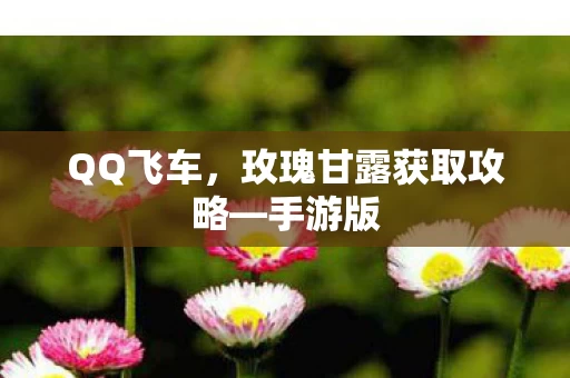 玫瑰甘露获取攻略图片