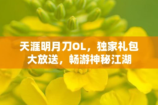 天涯明月刀OL图片