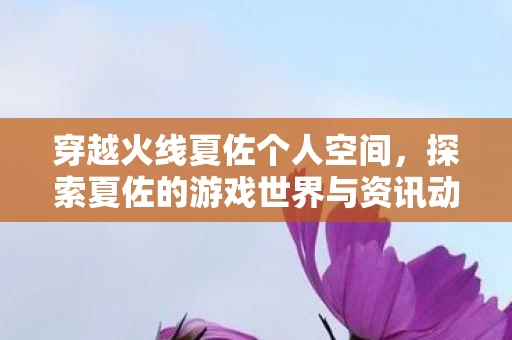 探索夏佐的游戏世界与资讯动态图片