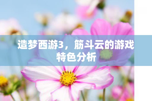筋斗云的游戏特色分析图片