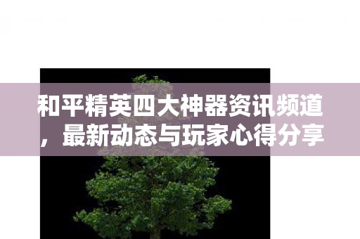 和平精英四大神器资讯频道图片
