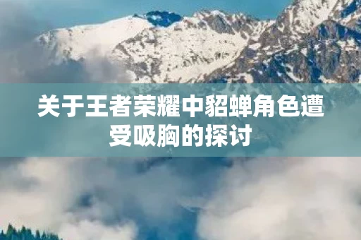 关于王者荣耀中貂蝉角色遭受吸胸的探讨图片